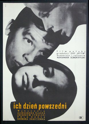 a movie poster with a couple of people's faces