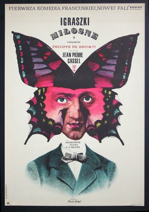 a poster of a man with butterfly wings