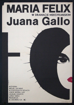 a poster with a woman's face and text