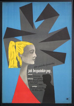 a poster of a woman with a yellow ponytail