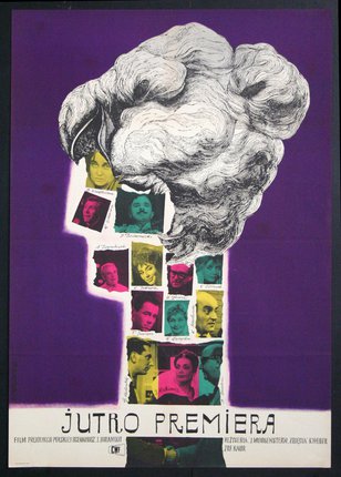 a poster of a man's head