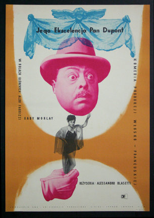 a poster with a man and a hat