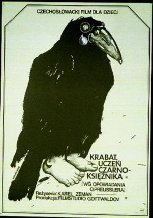 a poster of a crow