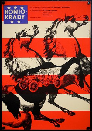 a poster of horses and a wagon