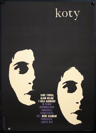 a movie poster of two faces