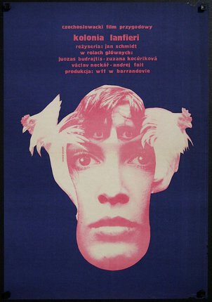 a poster with a woman's face