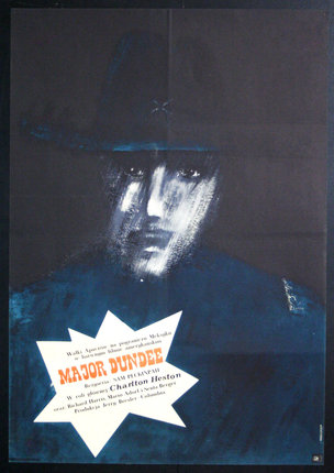 a poster of a man with a hat and a star