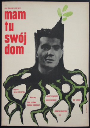 a poster of a man with a spiky haircut