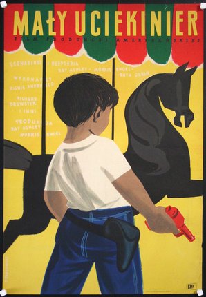a child holding a toy gun