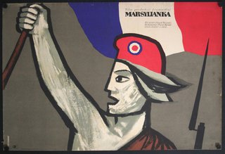 a poster of a man raising his fist