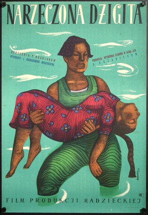 a poster of a woman carrying a woman