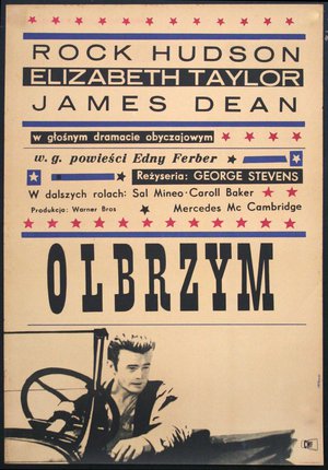 a poster with a man on a bicycle
