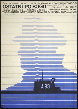 a poster with a silhouette of a man