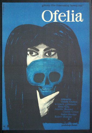 a poster of a woman with a mask