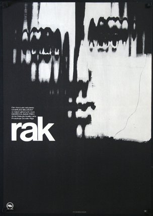 a black and white poster