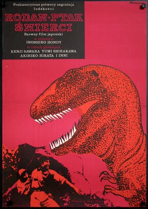 a poster of a dinosaur