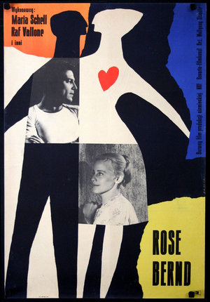 a poster with a man and woman
