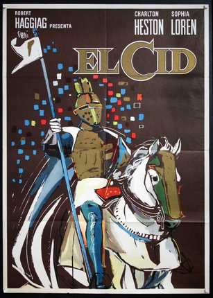 a poster of a knight on a horse