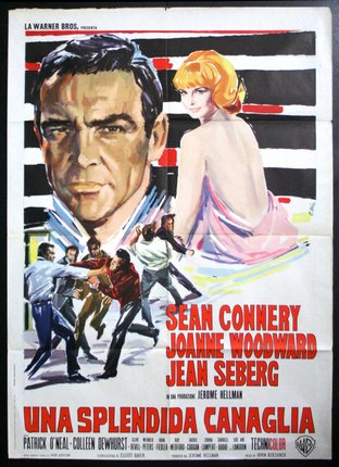 a movie poster with a man and a woman