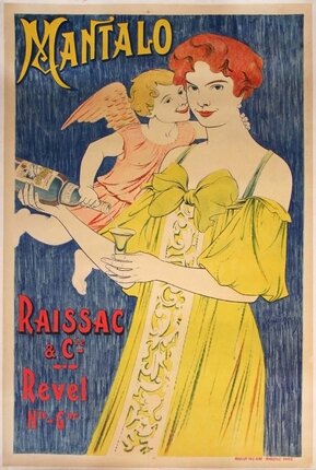 a woman holding a bottle of wine and a child