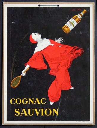 a poster of a woman playing tennis