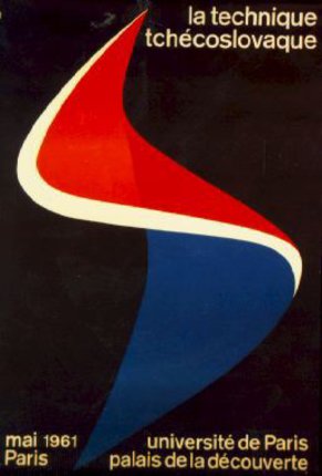 a red white and blue curved ribbon