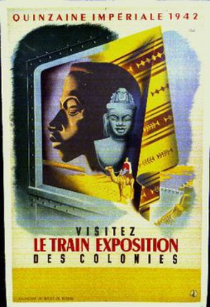 a poster of a train exposition