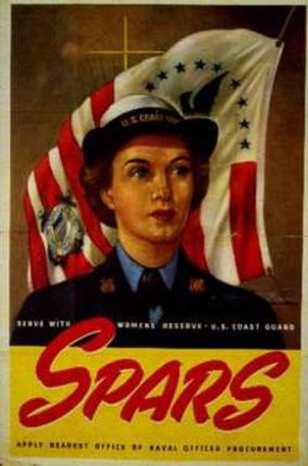 a woman in uniform with a flag