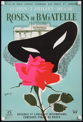 a poster with a rose