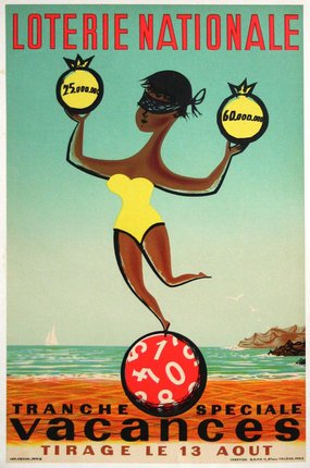 a woman balancing two balls on a beach