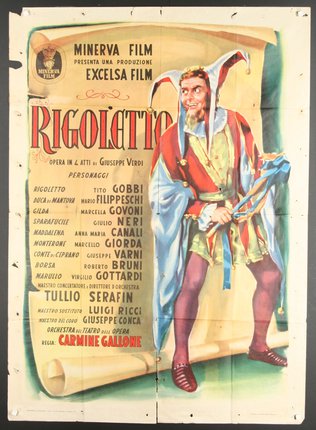 a poster of a man in a jester garment