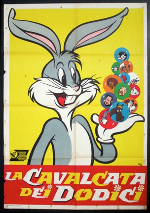 a poster of a cartoon rabbit