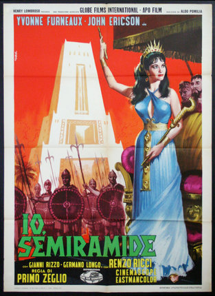 a movie poster with a woman holding a scepter