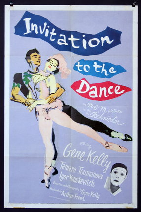 a poster of a ballet dancer and a man dancing