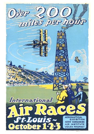 a poster of air races