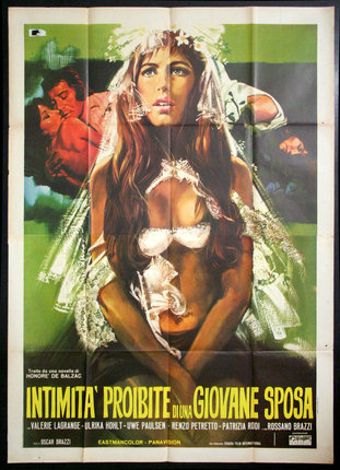a movie poster of a woman in a veil
