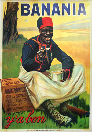 a man sitting on a log holding a bowl of soup