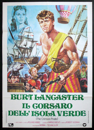 a movie poster of a man holding two swords