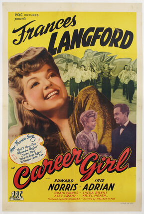 a movie poster of a woman smiling