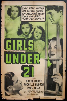 a movie poster of women holding a pole