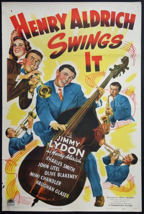 a poster of a band playing instruments