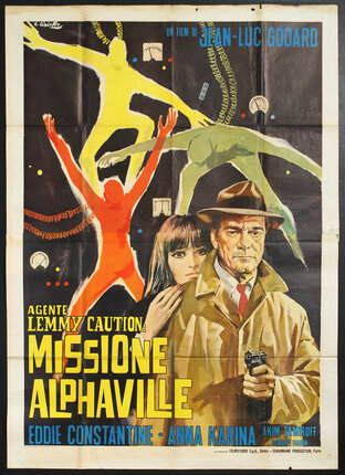 a movie poster with a man holding a gun and a woman holding a gun