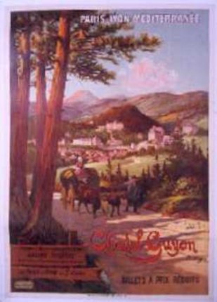 a poster of a village