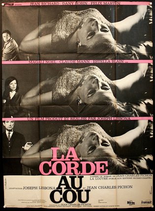 a movie poster of a woman lying down