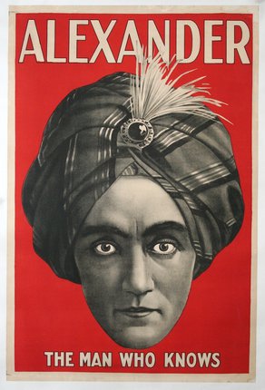 a poster of a man wearing a turban