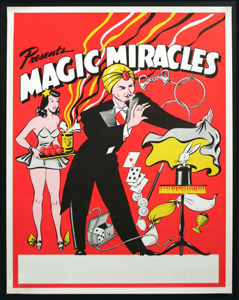 a poster of a magician