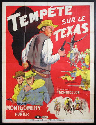 a movie poster of a cowboy