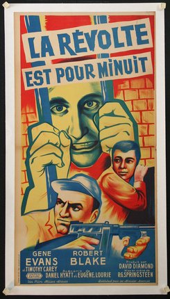 a poster of men holding a gun