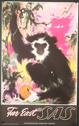 a poster of a monkey
