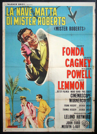 a movie poster with a man on a phone